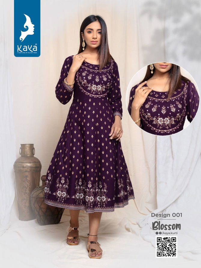 Kaya Blossom New Designer Ethnic Wear Anarkali Kurti Collection